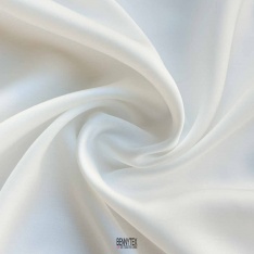 satin de viscose de luxe diora blanc optique haute couture