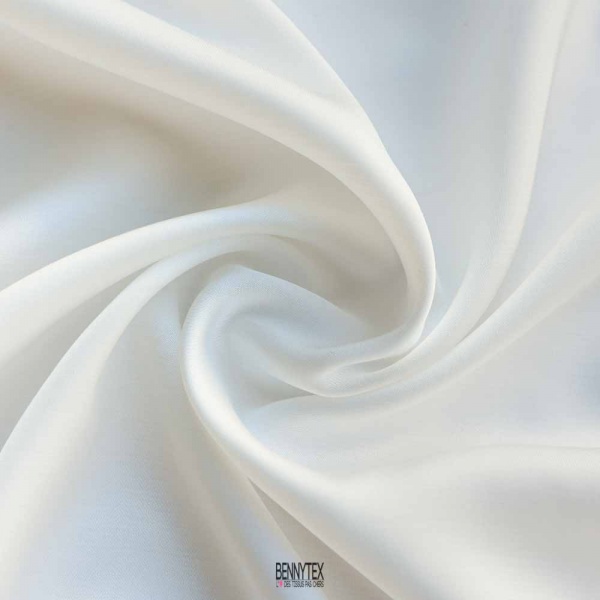 satin de viscose de luxe diora blanc optique haute couture