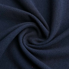 double crepe grainé souple et lourd marine