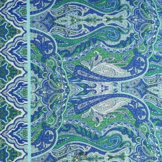 viscose polyamide dessin a base bleu roi ethique