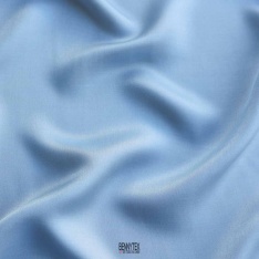 satin de viscose de luxe bleu indigo pale