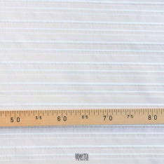 organza de soie rayure ajouré blanc cassé