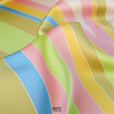 drap de satin lourd sublime touché soyeux multicolor pastel