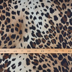 satin de viscose leopard tye and dye