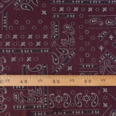 satin de viscose bandana aubergines cachemire