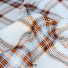 fibranne viscose carreaux balzouc fond ecru