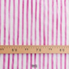 voile de coton soie rayure fushia balzouc