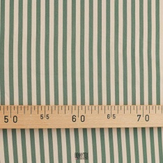 crepe viscose mariniere rayure vert olive fond beige