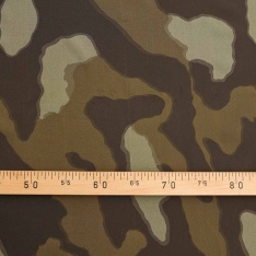 crepe de soie camouflage 16 momet legerement opaque multi color kaki marron