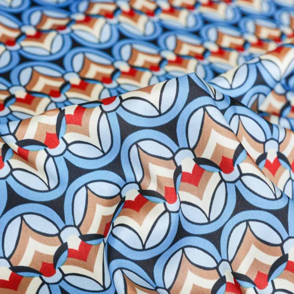 twill polyester satiné digital de luxe