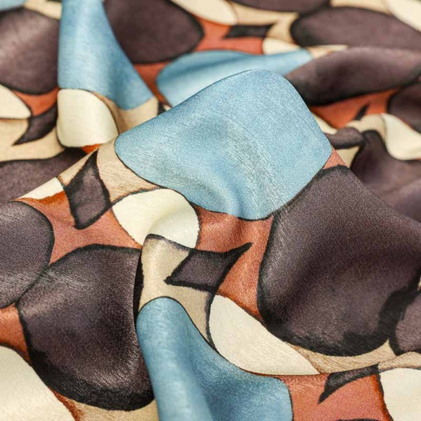 satin fibré polyester satiné digital rond