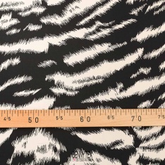 fibranne viscose lourde zebre fond noir