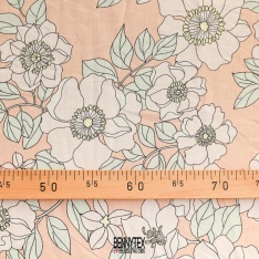 lin lyocell souple et lourd fleury de luxe couleurs pastel