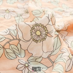 lin lyocell souple et lourd fleury de luxe couleurs pastel