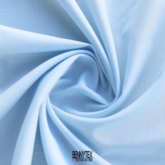popeline voile swiss de coton bleu luxe ciel sublime touché