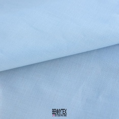 popeline voile swiss de coton bleu luxe ciel sublime touché