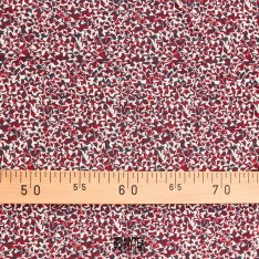fibranne viscose etoile style ik fond rouge marine ecru