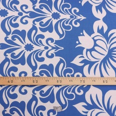satin viscose de luxe sublime fond rose tres clair arabesque bleu pale