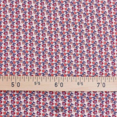 twill fibranne viscose splendide petite fleurs majo fond creme