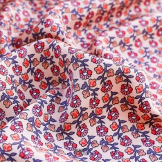 twill fibranne viscose splendide petite fleurs majo fond creme