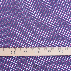 satin viscose dessin geometrique fond aubergine petit dessin