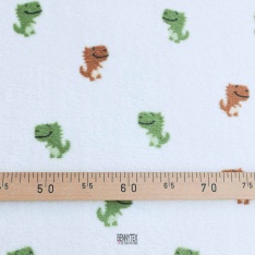 doudou enfant peluche super doux ptit dino fond blanc cassé