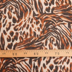 etamine voile viscose de luxe dolce et zavatta leopard sublime