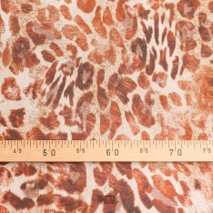 etamine voile viscose de luxe dolce et zavatta guepard marron clair