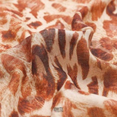 etamine voile viscose de luxe dolce et zavatta guepard marron clair