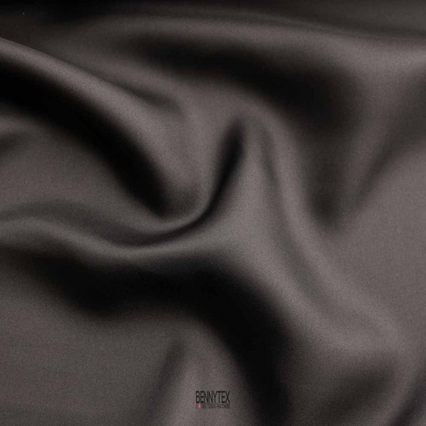 twill de soie souple noir panthere tres haute couture