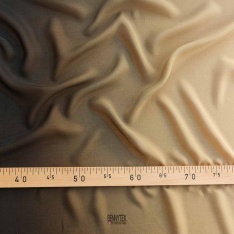 crepe georgette de soie degradé sable beige olive foncé haute couture