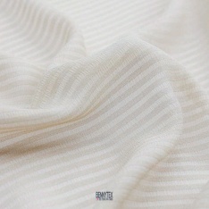 crepe geogettes seersucker haute couture beige rayure elie sable