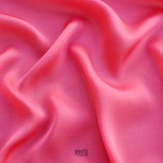 mousseline de soie irisé satiné elie s haute couture fushai corail