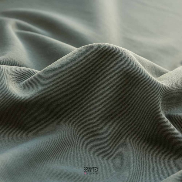 coupon de gabardine de coton lavé the koopl luxe kaki
