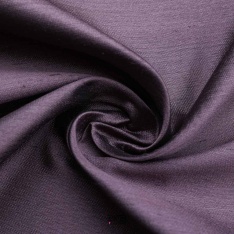douppion de soie style mikado aubergine