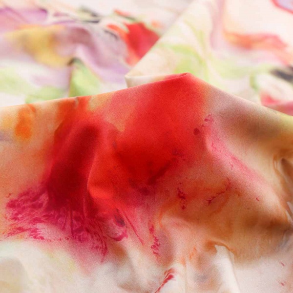 popeline de luxe swiss souple et lourde tie and dye
