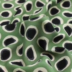 fibranne viscose vert olive rond noir sublime