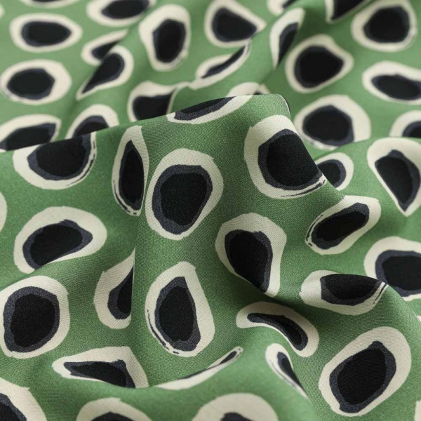 fibranne viscose vert olive rond noir sublime