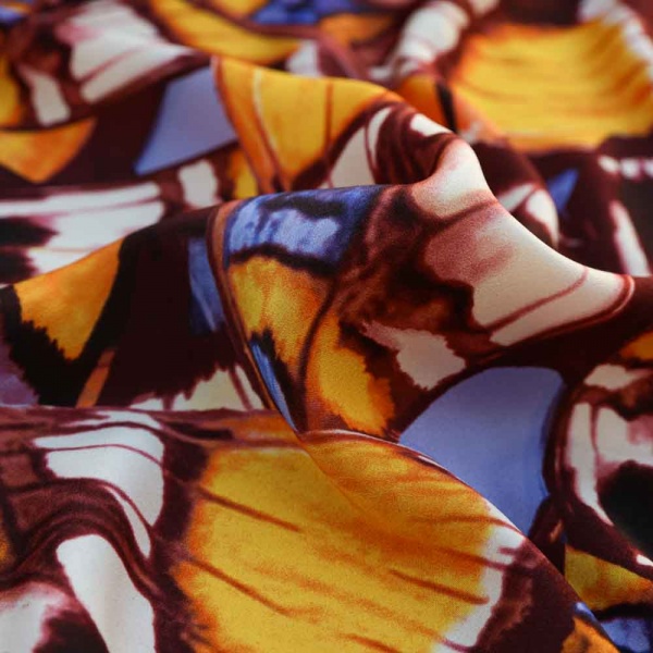 microfibre polyester imprimé sublime tombé abstrait