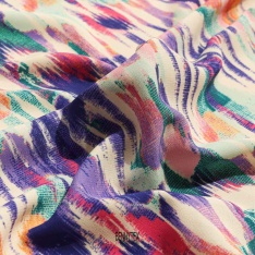 microfibre legere polyester imprimé abstrait full color