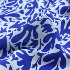 fibranne viscose fond blanc fleur bleu electrique