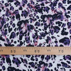 microfibre polyester imprimé leopard tie and dye
