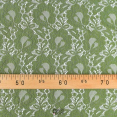 dentelle bloqué polyamide kaki