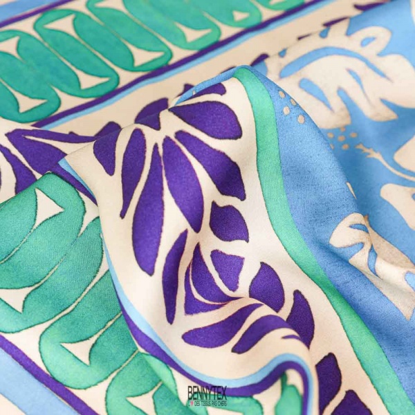 satin viscose lourd luxe smc carré continue sublime