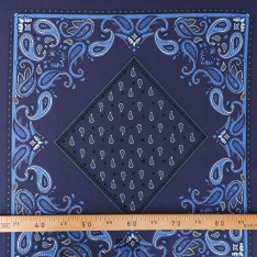 satin viscose smc de luxe panneau carré bleu marine