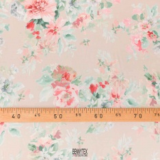satin polyester haute couture eté ton de rose poudre