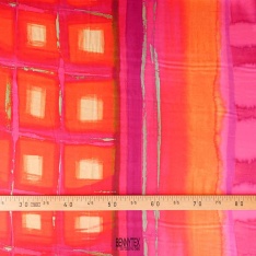 satin viscose de luxe tie and dye multicolor