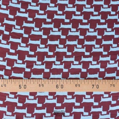 twill fibranne viscose splendide petit chien origamique lie de vin