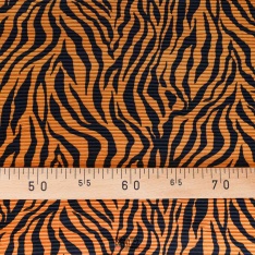 plissé soleil polyester zebre vert safran