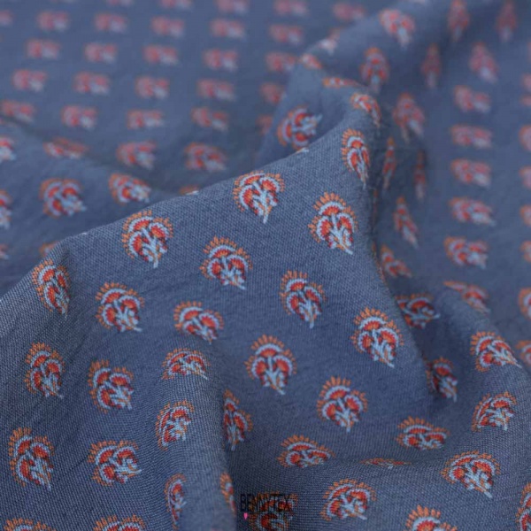 fibranne rami viscose polyamide lavé recyclé lavé bleu marine